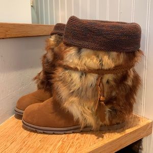 LUKEES by MUK LUKS Sigrid Leela Too women's faux-fur winter boots